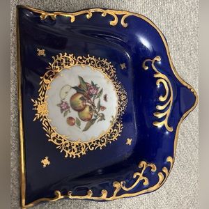 tray from Formalities by Baum Bros.tray,adorned with a beautiful apple blossom